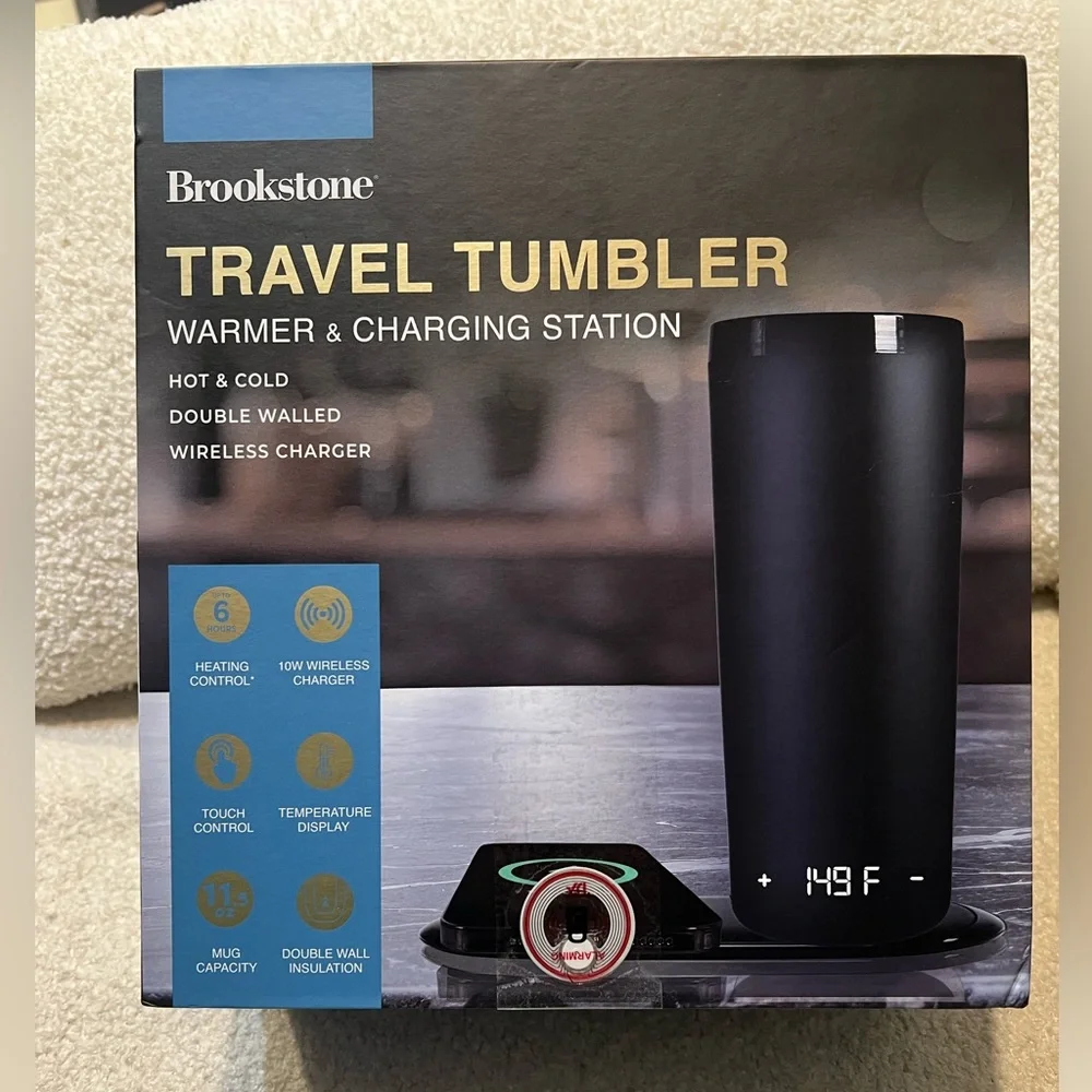 Brookstone black tumbler